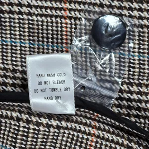Miou Muse Plaid Blazer‎ Women's Size M Double Breasted Longline Oversized Jacket thumbnail 5
