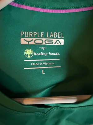 Healing hands purple label green scrub set thumbnail 3