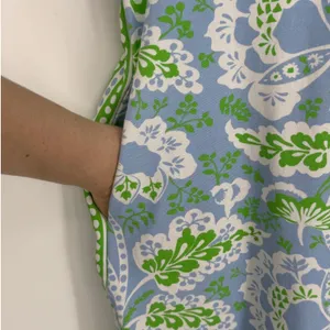 Gretchen Scott Serve It Up Dress XL Blue Green Flora Periwinkle Preppy Coastal thumbnail 6