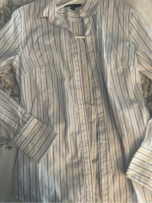 Banana Republic Blue and White Striped Riley Shirt thumbnail 1