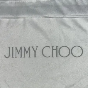 Jimmy Choo White and Gray Dust Bag thumbnail 2