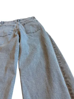 Oat New York Wide Leg Barrel Jeans Light Wash Denim Quiet Luxury Size 10/30 thumbnail 13