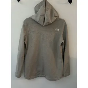 The North Face Knit Stitch Fleece Hoodie Women Medium Gray Active Outdoor Hike thumbnail 2
