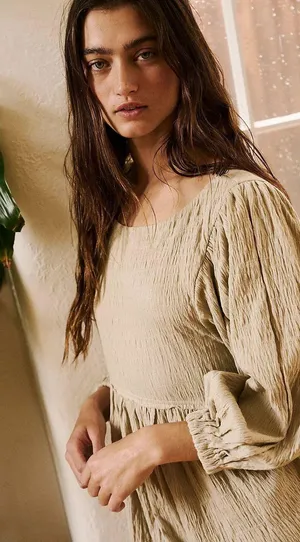 Free People get obsessed baby doll dress thumbnail 4