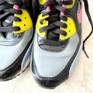 Nike Air Max 90 Flint Grey Flamingo GS Sneakers Shoes Youth 6/ Women’s 8 thumbnail 8