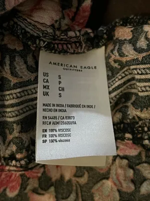 American Eagle Outfitters Shorts Womens Small Black Floral Boho Soft Lounge thumbnail 6