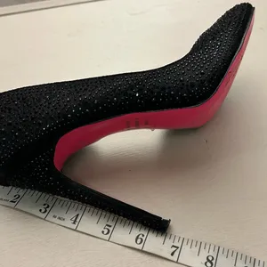 Heels Chic Black and Pink Embellished Heels-charlotte russe/no flaws-clean! 9 thumbnail 4