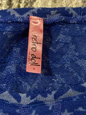 Y2K Y2K Retro Doll blue lightweight sweater size small thumbnail 2