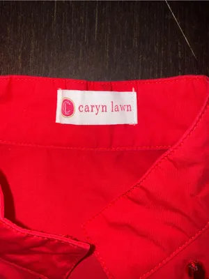 Caryn Lawn Red Embellished V-Neck Pocketed Mini Dress Size 2 (6-12) thumbnail 8