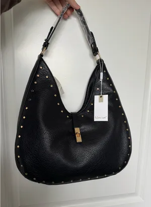 Moda Luxe Black Leather Purse thumbnail 3