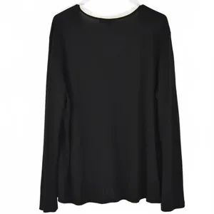 Central Park West Black Long Sleeve V-Neck Blouse Plus Size 2X thumbnail 3