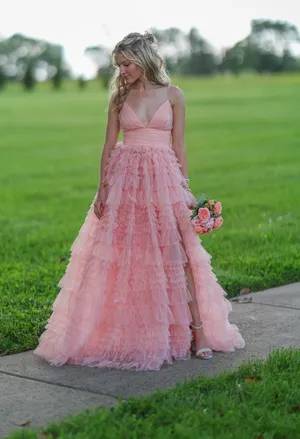 Prom Dress Windsor Pink Long thumbnail 1