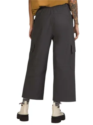 Lululemon 27 Graphite Gray Light Utilitech Cargo Pocket High Rise Cropped Pants thumbnail 3