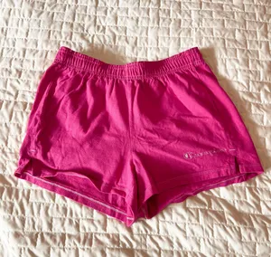 Champion Pink Embroidered Logo Shorts Size Small thumbnail 1