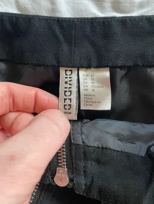Black Velvet Zip Up Mini Skirt thumbnail 2