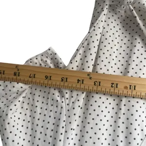 Ragdoll Y2k Size‎ Medium White Polka Dot Wrap Short Sleeve Babydoll Top thumbnail 5