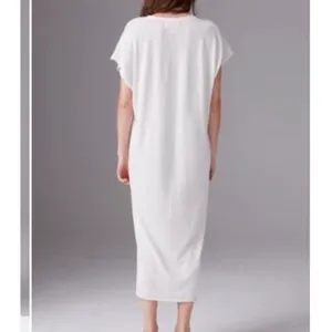 Colorush Studio Jixy Cotton Silk Cashmere Button Front Maxi Dress Cream Small thumbnail 2