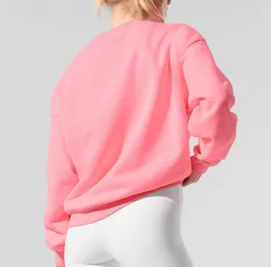 ALO Accolade Crew Neck Pullover Neon Bubblegum S thumbnail 2