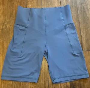 7” blue aerie biker shorts thumbnail 5