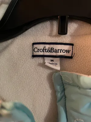 Croft & Barrow women quilted vest size medium lite teal thumbnail 6