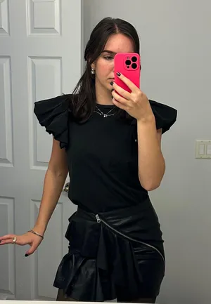 Nasty Gal Leather Skirt thumbnail 4