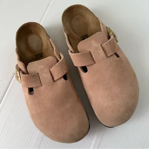 Birkenstock Boston Suede Mules Pink Clay, 7-7.5 (38) thumbnail 2