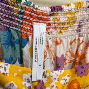 Anthropologie Size Small Multi Floral Smocked Cami thumbnail 3