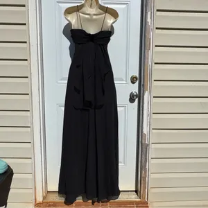 Betsy & Adam by Jas Lene Black Maxi dress Evening Gown Size 6 Petite thumbnail 12