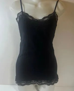 Lace Tank Top Black Size XS thumbnail 1