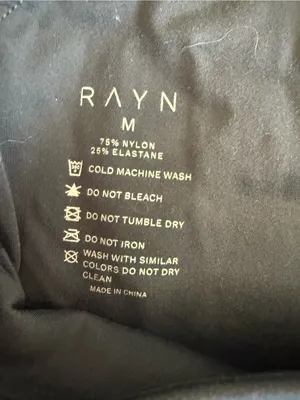 RAYN Halter Crop Top Black Medium NWT thumbnail 6