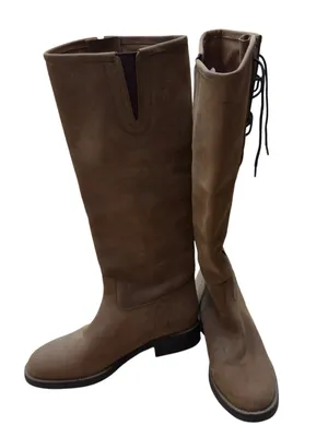 Ariat Heritage Contour II Tall Riding Boots Brown Leather Lace Back Women’s 10B thumbnail 7