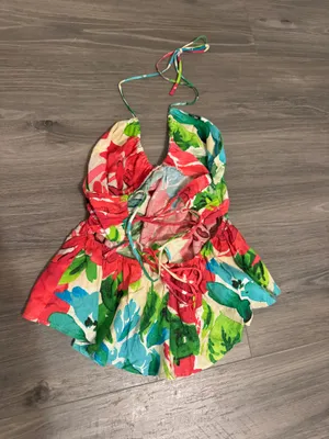 ZARA Floral Top thumbnail 2