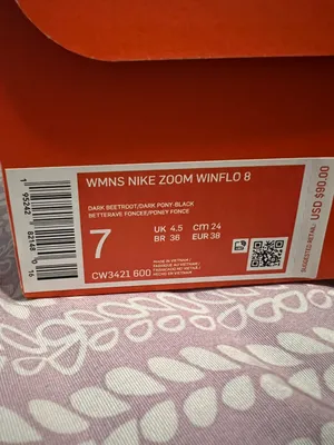 Nike Zoom Winflo 8 - Size 7 - Dark Beetroot thumbnail 3