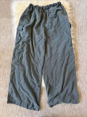 Ethan Tie Waist Twill Cargo Pants in Slate thumbnail 9