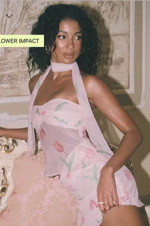 Princess Polly Perrin Flower Pink Skirt SET thumbnail 3