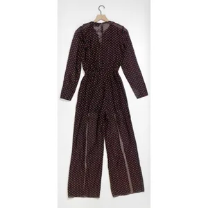 NWT!! THE FIFTH LABEL Titania Jumpsuit Black Red Clip Dot Dots Ruffle X-Small thumbnail 7
