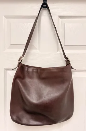 Coach Vintage Slim‎ Legacy Tote Bag Mahogany Brown 9406 Made in USA thumbnail 1