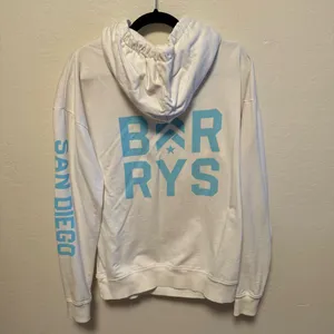 White Hoodie with Blue Accents thumbnail 10