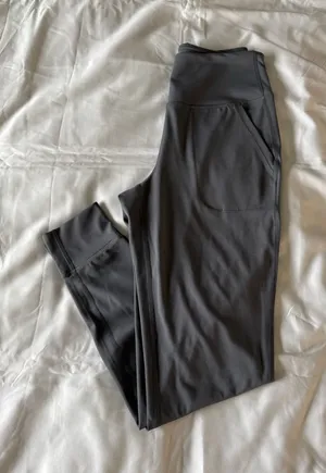 Grey High Rise Yoga Waist Joggers thumbnail 1