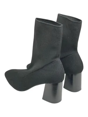 Vero Cuoio Real Italian Leather ᪥ Soft Stretch Sock Heeled Boots ᪥ Black ᪥ 7 235 thumbnail 6