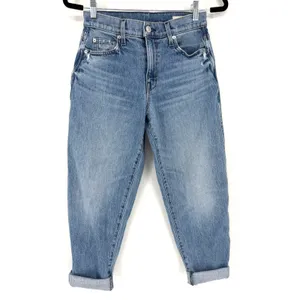 AYR The Couch Slouch Jeans 24S Medium Wash High Rise Relaxed Tapered 90s Denim thumbnail 2