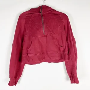 Lululemon Women's Scuba Oversized Half Zip Copped Pullover Hoodie Sweater XS/S thumbnail 1