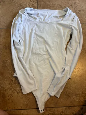 Abercrombie & Fitch Light Blue Long Sleeve Bodysuit thumbnail 1