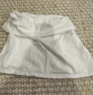 White Amazon Fold Over Skirt thumbnail 1