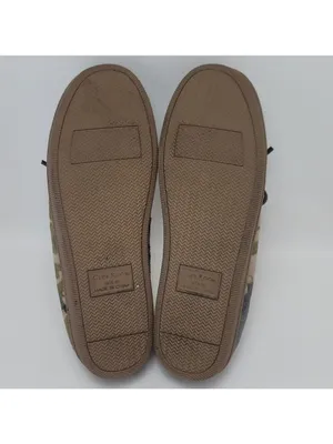 Club Room Faux Fur Lining Camouflage Moccasin Slip On Boat Shoes Size M 8-9 thumbnail 10