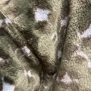 Aerie Cropped Fleece Chunky Long Sleeve Top green spotted camo look size M thumbnail 5