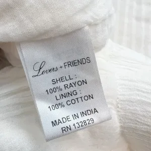 LOVERS + FRIENDS Serene Shorts in White Embroidered Floral‎ size Small thumbnail 5