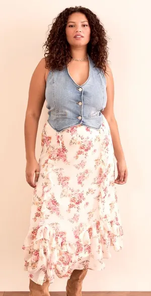 Arula Isabella Maxi Skirt NWT 1X GORGEOUS!! thumbnail 1