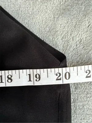 Alice + Olivia AIR by Stacey Bendet 100% silk black blouse minimalist classic SP thumbnail 9