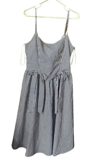 In The Beginning size L sides stripes bows sundress thumbnail 1